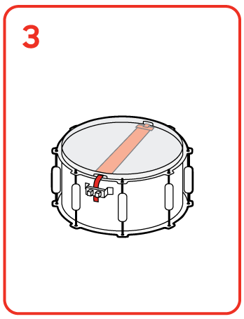 How to tune a snare drum, step 3